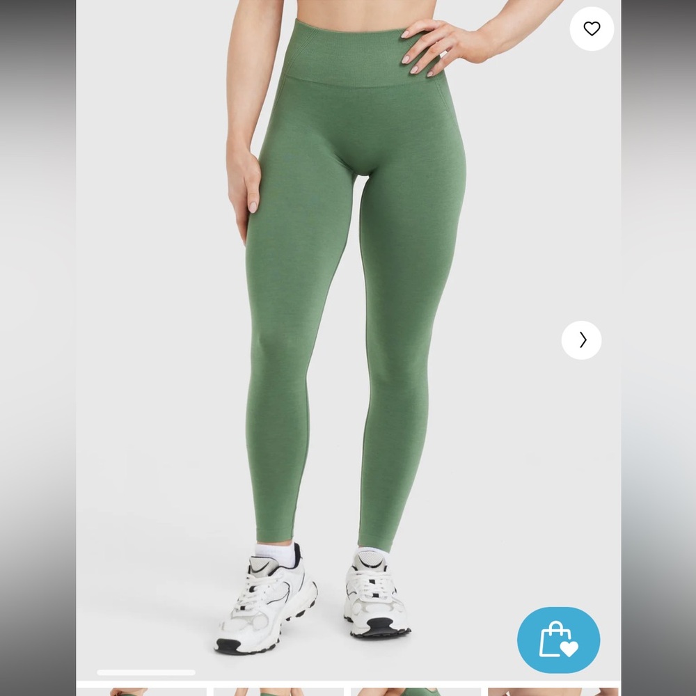 NEW Oner Active Effortless seamless leggings size small long forest green